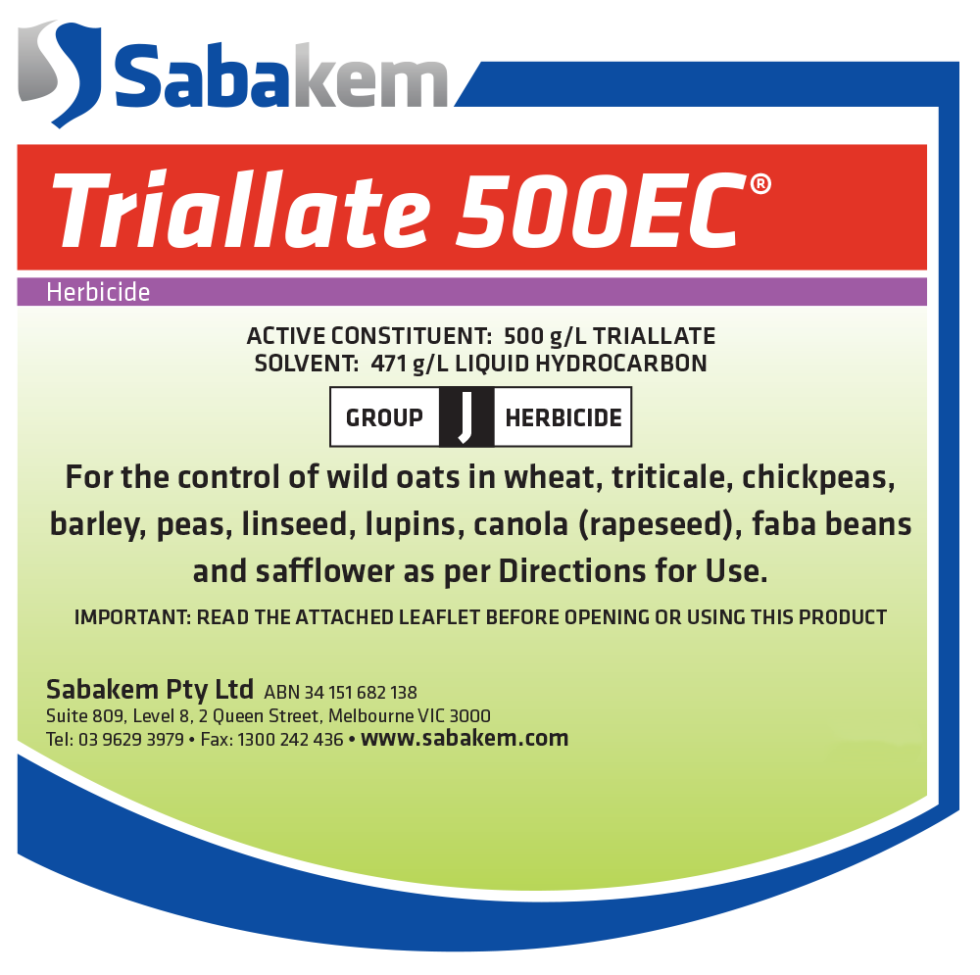 Triallate Ec Sabakem