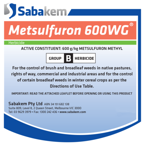 Metsulfuron 600WG - Sabakem