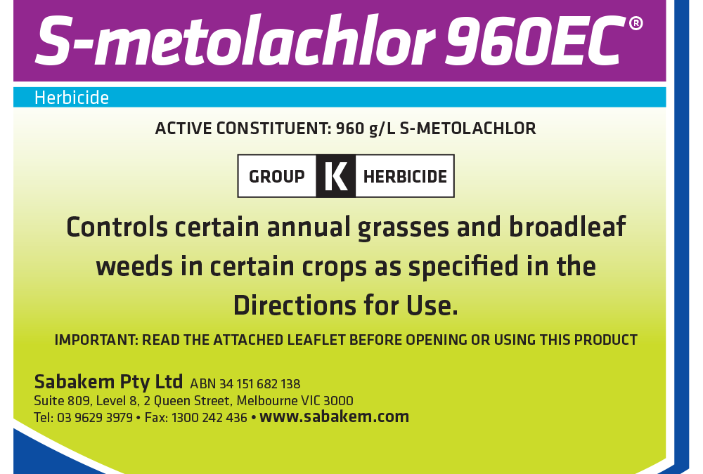S-Metolachlor 960 EC