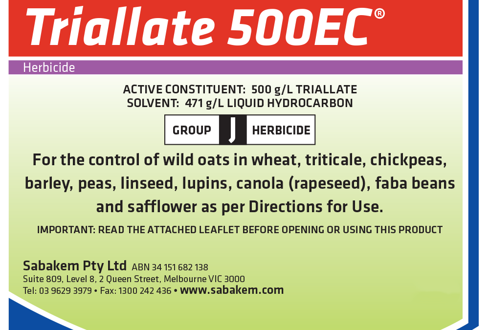 Triallate 500EC